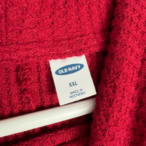 Old Navy Womens Cowl Neck Pullover Red Knit Sweater Oversized Plus Size XXL - Picture 5 of 6